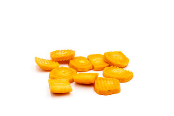 Carrot slice isolated