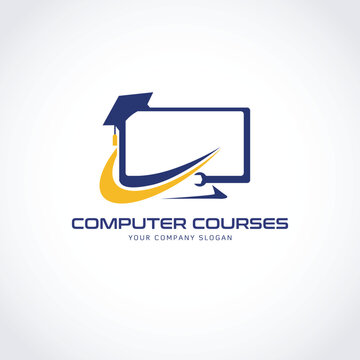 Computer Courses Logo Sign Symbol Icon