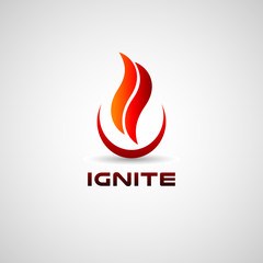 Ignite Fire Logo Design