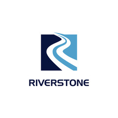 Letter R River Logo