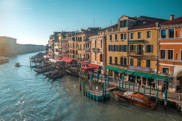 Water channels in the city of Venice