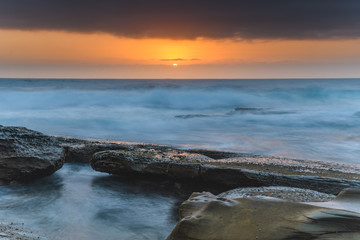 An Atmospheric Sunrise Seascape