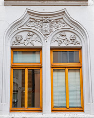 art nouveau house windows, Germany