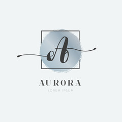 Simple Elegant Initial Letter A Logo Type Sign Symbol Icon