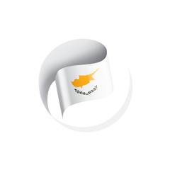 Cyprus flag, vector illustration on a white background