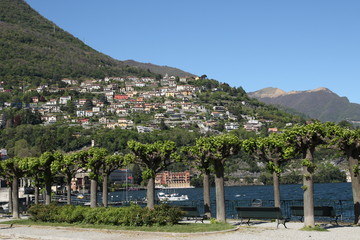 Comer See in Italien - Wasser und Boote