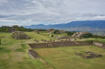 Monte Alban pyramids in Oaxaca, Mexico