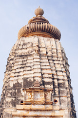 Hindu and Jain temples in Khajuraho. Madhya Pradesh, India.