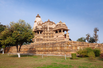 Hindu and Jain temples in Khajuraho. Madhya Pradesh, India.