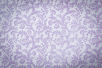Decorative Floral Violet Pattern