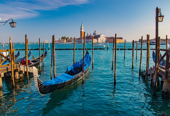 Gondolas in Venice