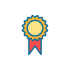 Award flat vector icon sign symbol