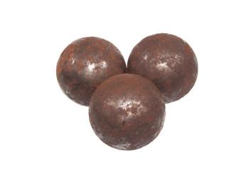 metal ball isolated on white background