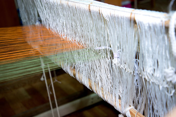 Traditional rustic loom.