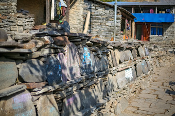 Buddhist Scripts Written The Stones