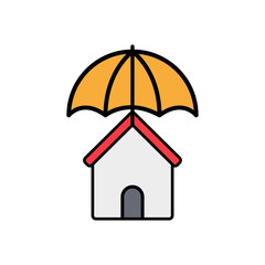 Insurance flat vector icon sign symbol