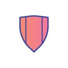 Shield flat vector icon sign symbol