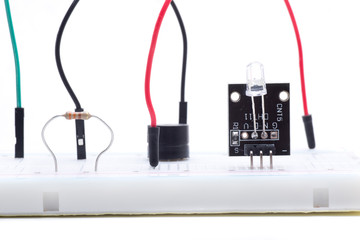 sensor infrared in protoboard