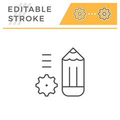 Technical drawing line icon