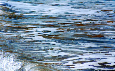Sea water with marble pattern as abstract background