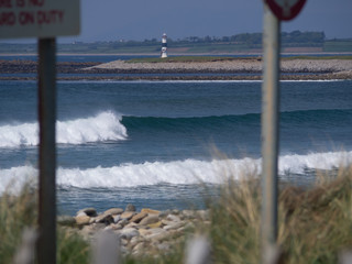 Strandhill brechende Welle in Irland
