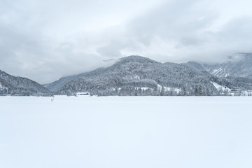 Fototapeta na wymiar Bavarian Winter Valley