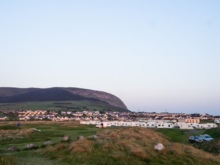 Fototapeta na wymiar Panorama von Strandhill im County Sligo am Wild Atlantic Highway