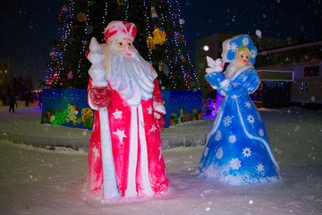 Obraz premium Snow figures