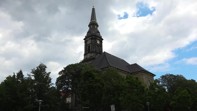 Christians Kirke. Copenhagen. Denmark. Shot in 4K (ultra-high definition (UHD)).