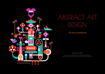 Abstract art design vector illustration