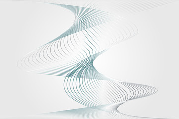 Fondo de hélice azul plateado sobre fondo gris.  © Gabrieuskal