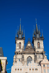 The Church of Mother of God before Tyn located at the old town square in Prague