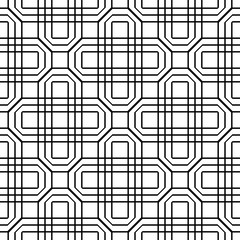 Design seamless monochrome geometric pattern