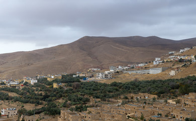 The Wadi Musa  city is located near the Red Mountains of Petra.