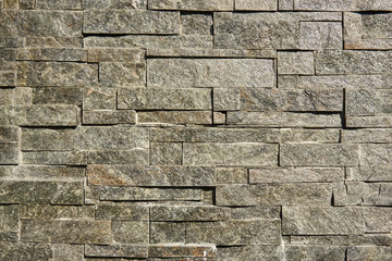 Background pattern of gray brick wall