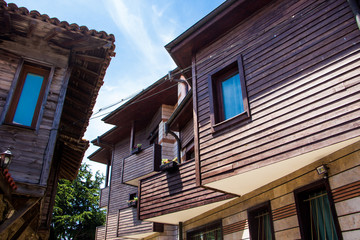 Street view of Nessebar. Ancient city on the Black Sea coast of Bulgaria. UNESCO Word Heritage Site