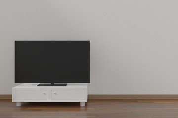 TV in the neat room (with copy space)