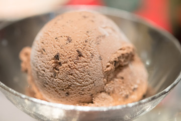 Delicious ice cream chocolate