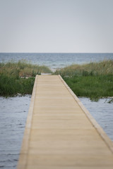 Naklejka premium Brücke zum Meer