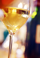 glass of white wine