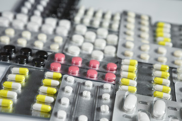 Fototapeta premium Pharmaceuticals antibiotics pills medicine