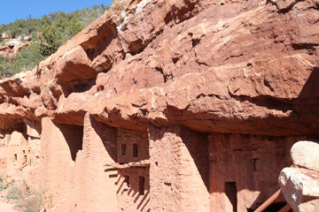 ancient pueblo dwellings in the rocks