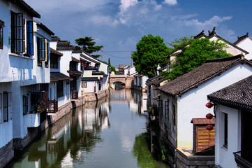 Fototapeta na wymiar Luzhi Water Town Suzhou China