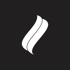 Basic CMYKabstract curves simple geometric logo