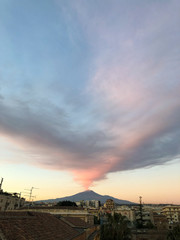 Catania: 27 December 2018 - Etna volcano eruption