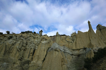 The scenic cliffs from Kula, Turkey