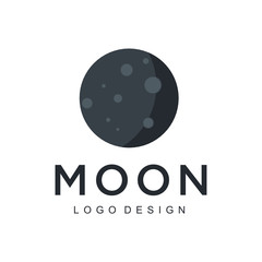 Moon Logo Design Vector - Vector