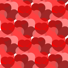 seamless pattern with red heart for decoration on Valentine's day