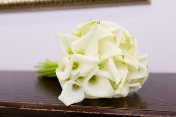 Beautiful bouquet of flowers for wedding ceremony