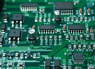 closeup electronics photo